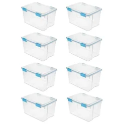 Sterilite 54 Quart Clear Plastic Stackable Storage Container Box Bin With Air Tight Gasket Seal Latching Lid Long Term Organizing Solution 15 Sterilite 54 Quart Clear Plastic Stackable Storage Container Box Bin With Air Tight Gasket Seal Latching Lid Long Term Organizing Solution -Cheap Furniture Store GUEST 00a8d29c 55e4 45ba 8804 1e740ace1547