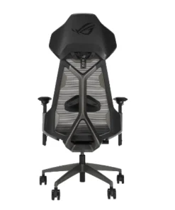 ASUS ROG Destrier Ergo Gaming Chair, Futuristic Cyborg Aesthetic, Versatile Seat Adjustments, Mobile Gaming Arm Support Mode, Acoustic Panel
