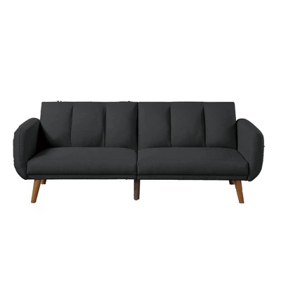 Adjustable Upholstered Sofa With Track Armrests And Angled Legs - Benzara 4 Adjustable Upholstered Sofa With Track Armrests And Angled Legs - Benzara - Image 4