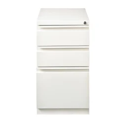Mobile Pedestal File Box White - Hirsh
