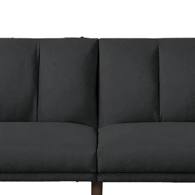 Adjustable Upholstered Sofa With Track Armrests And Angled Legs - Benzara 2 Adjustable Upholstered Sofa With Track Armrests And Angled Legs - Benzara - Image 2