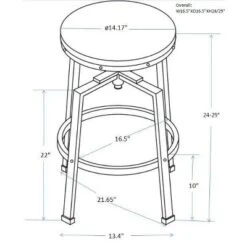 Lewiston Adjustable Swivel Barstool - Threshold -Cheap Furniture Store GUEST 08a4a797 b4f3 4d78 98f5 a28987c45647