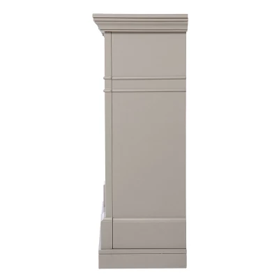 Talsham Base Electric Fireplace With Marble Surround Gray - Aiden Lane 5 Talsham Base Electric Fireplace With Marble Surround Gray - Aiden Lane - Image 5
