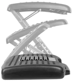 Mount-It! Footrest With Massaging Bead | Adjustable Height And Tilt Office Foot Rest Stool For Under Desk Support | 5 Height Settings, 3 Tilt Settings