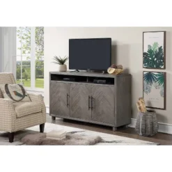 Palisades Deluxe Console TV Stand For TVs Up To 60" Gray - Martin Furniture 17 Palisades Deluxe Console TV Stand For TVs Up To 60" Gray - Martin Furniture -Cheap Furniture Store GUEST 1850dd07 1a42 4446 a2eb 3584655e9701