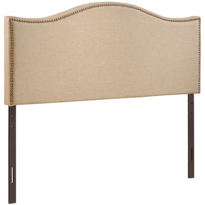 Curl Queen Nailhead Upholstered Headboard - Modway 5 Curl Queen Nailhead Upholstered Headboard - Modway - Image 5