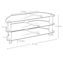 Corner TV Stand For TVs Up To 60" CorLiving Black -Cheap Furniture Store GUEST 1bffc530 2324 4ee3 9b00 52cc57464c86