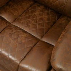 HOMCOM Overstuffed Manual Recliner Chair With Thick Sponge Padded Headrest And Armrest, And Rocking Function, Brown -Cheap Furniture Store GUEST 1c64c861 8910 44f4 bb84 5469f19bebe5