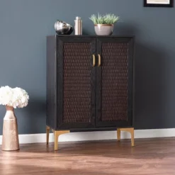Fhamtes Two Door Bar Cabinet Black/Gold - Aiden Lane -Cheap Furniture Store GUEST 1c99f63d 2acd 4fef 9b72 0a53e99c9731
