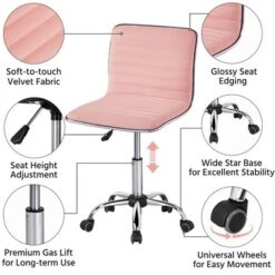 Yaheetech Velvet Low Back Armless Desk Chair Office Chair With Wheels 10 Yaheetech Velvet Low Back Armless Desk Chair Office Chair With Wheels -Cheap Furniture Store GUEST 1d525fb1 35e7 4380 8bec bb2a2d4d26ec