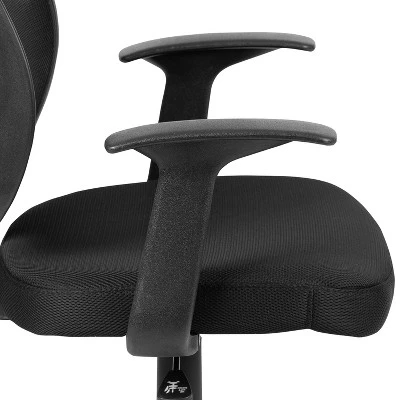 Emma And Oliver Mid-Back Mesh Swivel Ergonomic Task Office Chair - Arms 7 Emma And Oliver Mid-Back Mesh Swivel Ergonomic Task Office Chair - Arms - Image 7