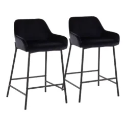 Set Of 2 Daniella Metal/Velvet Counter Height Barstools - LumiSource 25 Set Of 2 Daniella Metal/Velvet Counter Height Barstools - LumiSource -Cheap Furniture Store GUEST 1e264ab1 ea1a 4ea9 840e 9dd9b21f258b