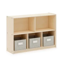 Guidecraft EdQ 2-Shelf 5-Compartment Storage - 30" -Cheap Furniture Store GUEST 1f117bfc e21e 4097 9612 5aa7246acf05