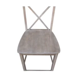 X Back Stool Washed Gray/Taupe - International Concepts -Cheap Furniture Store GUEST 262ddcb3 d747 4f54 9498 6a4f3a0e50da