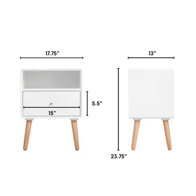 Lilou Side Table White - Adore Decor 7 Lilou Side Table White - Adore Decor - Image 7