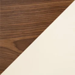 Set Of 2 Grotto Mid Century Modern Barstools Faux Leather Walnut/Cream - LumiSource -Cheap Furniture Store GUEST 283d8a56 697d 4599 95f3 e23e4cd91591