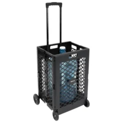 Mount-It! Heavy-Lifting Rolling Mesh Utility Cart | 55 Lbs. Weight Capacity | Black | Perfect For Use At Home, Office, Business, Travel & Shopping -Cheap Furniture Store GUEST 2a1a3767 131a 4915 b0ac f9c4382467bf