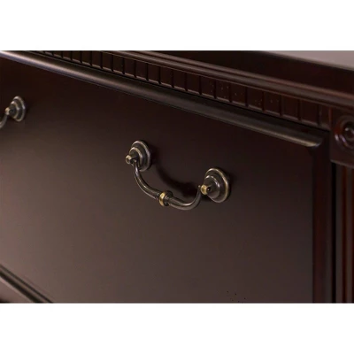 Huntington Club Two Drawer File Cabinet Cherry - Martin Furniture 3 Huntington Club Two Drawer File Cabinet Cherry - Martin Furniture - Image 3