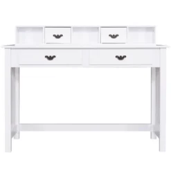 Costway Writing Desk Mission White Home Office Computer Desk 4 Drawer -Cheap Furniture Store GUEST 324a06f4 d9f8 4de7 845e 47094b9ec1b4