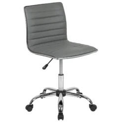 Merrick Lane Home Office Chair Ergonomic Executive Ribbed Low Back Armless Computer Desk Chair - Base, Frame & Border -Cheap Furniture Store GUEST 34b755b6 b6f9 4005 adb2 3a20d34ebc77