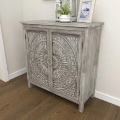 Farmhouse Wood Cabinet Gray - Olivia & May -Cheap Furniture Store GUEST 3a4945b2 1830 4e79 9576 d5c406526181