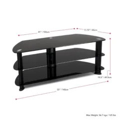 Corner TV Stand For TVs Up To 60" CorLiving Black -Cheap Furniture Store GUEST 3ef6fb50 0fdb 4241 8e11 189fbad75a27