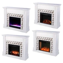 Budedar Fireplace With Marble Surround White - Aiden Lane -Cheap Furniture Store GUEST 43ec65e8 e422 478a 9c8b b77b8aca3580