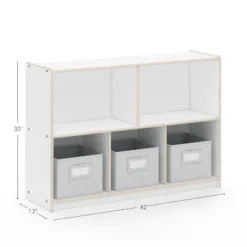 Guidecraft EdQ 2-Shelf 5-Compartment Storage - 30" -Cheap Furniture Store GUEST 47db1d8d 44d4 4f5c a5bb d0e6aca06145