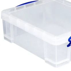Really Useful Box Stackable 8.1L Plastic Storage Container Bin With Snap Lid & Built-In Clip Lock Handles For Home & Office Organization (10 Pack) -Cheap Furniture Store GUEST 4f860121 10c5 43b0 b954 ee5dc4140169