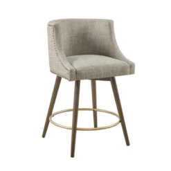 Powell Swivel Counter Height Barstool With 360-degree Swivel Seat Gray -Cheap Furniture Store GUEST 52695042 fbba 4e84 96a7 6869d6ff7a1b