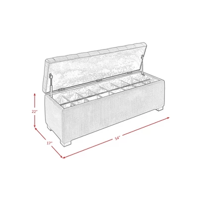 Carson Tufted Storage Ottoman - Picket House Furnishings 7 Carson Tufted Storage Ottoman - Picket House Furnishings - Image 7