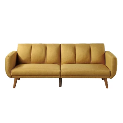 Adjustable Upholstered Sofa With Track Armrests And Angled Legs - Benzara 6 Adjustable Upholstered Sofa With Track Armrests And Angled Legs - Benzara - Image 6