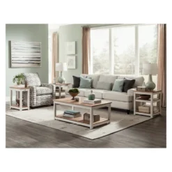 Savannah Chairside End Table With Pull Out Shelf Ivory With Natural Wood Top - Bolton Furniture 6 Savannah Chairside End Table With Pull Out Shelf Ivory With Natural Wood Top - Bolton Furniture -Cheap Furniture Store GUEST 5cb2f545 845f 4125 8508 10e7b49fc7a9