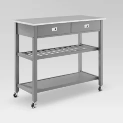 Chloe Stainless Steel Top Kitchen Island Cart - Crosley -Cheap Furniture Store GUEST 5e220b9e ab78 478d 9e51 c568b5d3ce13
