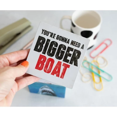 Ukonic JAWS Logo Tin Storage Box Cube Organizer With Lid | 4 Inches 4 Ukonic JAWS Logo Tin Storage Box Cube Organizer With Lid | 4 Inches - Image 4