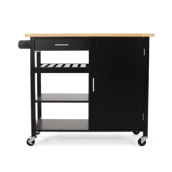 Westcliffe Contemporary Kitchen Cart With Wheels - Christopher Knight Home -Cheap Furniture Store GUEST 6386dffd 902a 4beb 9052 0385d5fadbe6