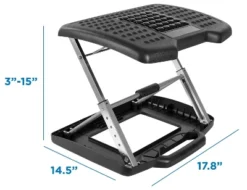 Mount-It! Footrest With Massaging Bead | Adjustable Height And Tilt Office Foot Rest Stool For Under Desk Support | 5 Height Settings, 3 Tilt Settings -Cheap Furniture Store GUEST 64078224 8667 425c 9371 e6024cd5d787