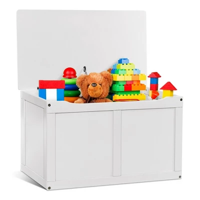Costway Wooden Kids Toy Storage Box Sitting Top Chest Organizer Large Bin Boys & Girls 7 Costway Wooden Kids Toy Storage Box Sitting Top Chest Organizer Large Bin Boys & Girls - Image 7