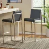 Set Of 2 29.50" Vasilus Bonded Leather Barstool - Christopher Knight Home
