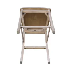 X Back Stool Washed Gray/Taupe - International Concepts -Cheap Furniture Store GUEST 6b46674e 7a6c 45c6 b48e aed646f93c4a