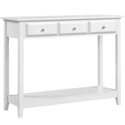 Yaheetech 3-Drawer Console Table With Storage Shelf -Cheap Furniture Store GUEST 6b5504dc f612 4b80 a0f1 5b90fec5a7ef