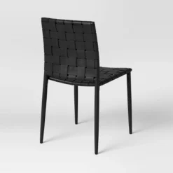 Wellfleet Woven Leather Metal Base Dining Chair - Threshold™ -Cheap Furniture Store GUEST 6d59ee03 4e98 40d3 8283 9f9d59e1aec5
