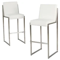 Set Of 2 29.50" Vasilus Bonded Leather Barstool - Christopher Knight Home 9 Set Of 2 29.50" Vasilus Bonded Leather Barstool - Christopher Knight Home -Cheap Furniture Store GUEST 715c1db2 5b99 4ea4 b790 d0c9a4baa487