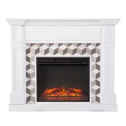 Budedar Fireplace With Marble Surround White - Aiden Lane -Cheap Furniture Store GUEST 737d8347 1e17 499d 92ae 87838e8f0fb0