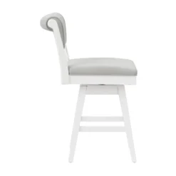 Clarion Wood And Upholstered Counter Height Swivel Stool Sea White - Hillsdale Furniture -Cheap Furniture Store GUEST 741833ba b9d8 44f1 ab99 45f8dbff6db2