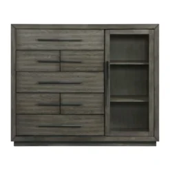 Hollis 7 Drawer Gentlemen's Chest Gray - Picket House Furnishings