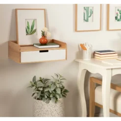 18" X 7" Kitt Floating Side Table Shelf White/Natural - Kate & Laurel All Things Decor 14 18" X 7" Kitt Floating Side Table Shelf White/Natural - Kate & Laurel All Things Decor -Cheap Furniture Store GUEST 7cc19e56 b342 4ab5 8c32 bbcb2857446b