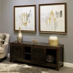 Archer Ridge Vintage Cabinet TV Stand For TVs Up To 65" Brown - StyleCraft -Cheap Furniture Store GUEST 808418aa c454 4284 ae87 5d49280440dd