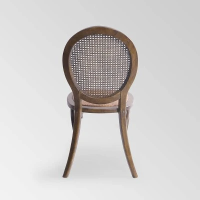 Set Of 2 Chittenden Rattan Dining Chair - Christopher Knight Home 2 Set Of 2 Chittenden Rattan Dining Chair - Christopher Knight Home - Image 2