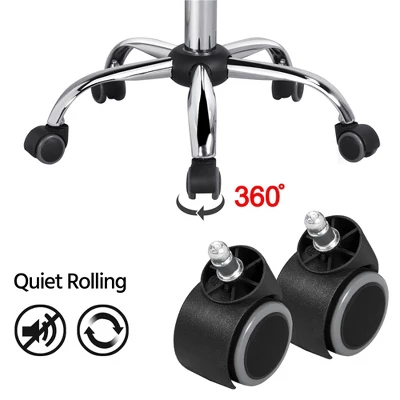 Yaheetech Velvet Low Back Armless Desk Chair Office Chair With Wheels 6 Yaheetech Velvet Low Back Armless Desk Chair Office Chair With Wheels - Image 6